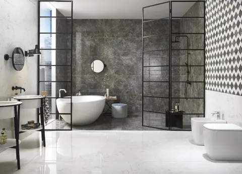 Ambianță cu Marmore Grigio Imperial Michelangelo RT 120×120